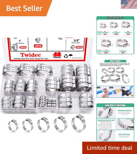 48pcs sizes pex cinch clamps - 48pcs,