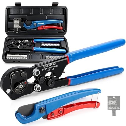 Pex crimping tool kit with - crimping,